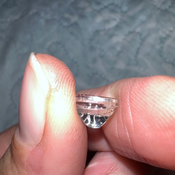 Super Rare Pink Fire Covellite in Quartz Loose Gem - Picture 12 of 15